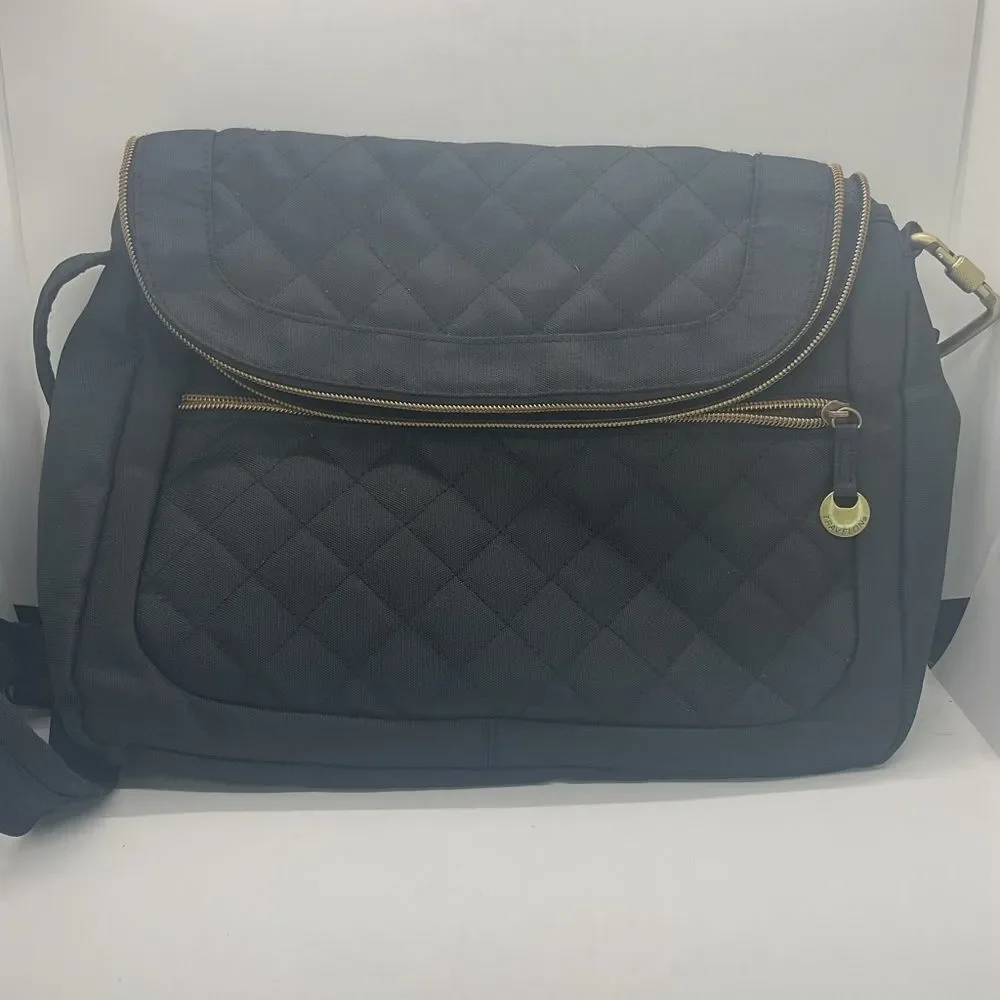 Travelon Quilted Black Crossbody Bag